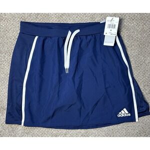 New Adidas Women's Medium Team Issue Skort Navy Blue Athletic Aeroready Tennis
